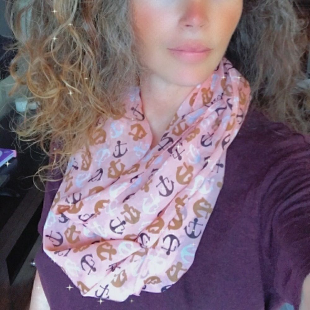 Infinity anchors scarf   